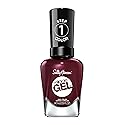 Sally Hansen Miracle Gel Salon Quality Nail Polish | Gel-Like Formula, Two-Step System, No UV Light Needed, Long Lasting | Opaque, Glossy | 479 Wine