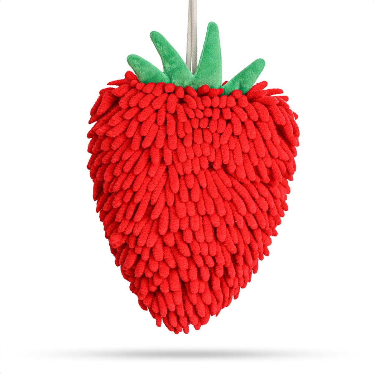 Tyrafry Chenille Bathroom Towels, Cute Hand Towels, Super Soft Water Absorbent Decorative Hand Towels with Hanging Loop Machine Washable Kitchen…