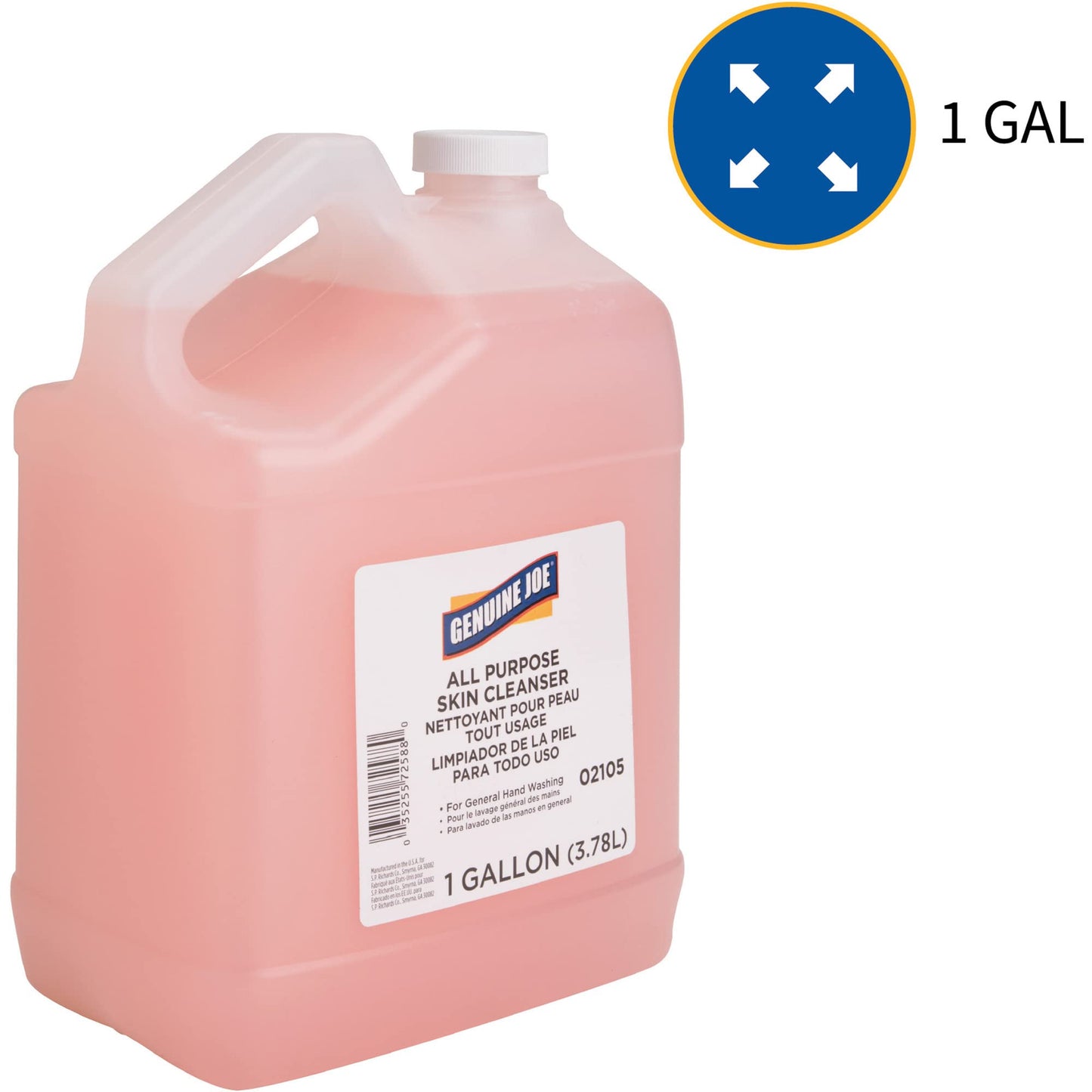 Genuine Joe Liquid Hand Soap with Skin Conditioner, 1 gallon Bottle, Pink