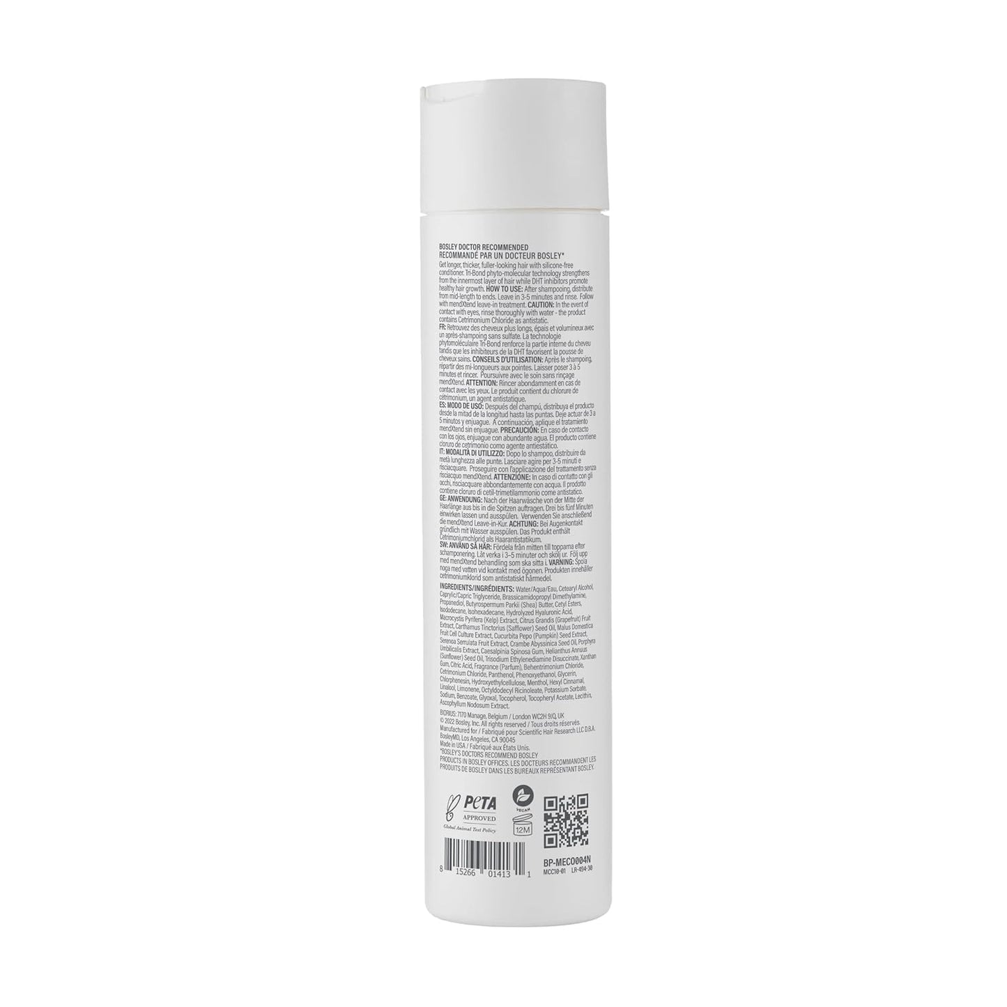 BosleyMD MendXtend Strengthening Shampoo, Conditioner, and Kit to Promote Growth & Prevent Breakage with Saw Palmetto, Hyaluronic Acid and Pomegranate