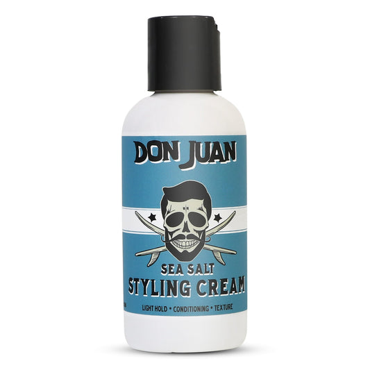 Don Juan Sea Salt Hair Styling Cream | Light Hold | Conditions and Adds Volume and Texture To Hair | Natural Ingredients | Surf Wax Scent, 4 fl oz Beauty & Personal Care Don Juan