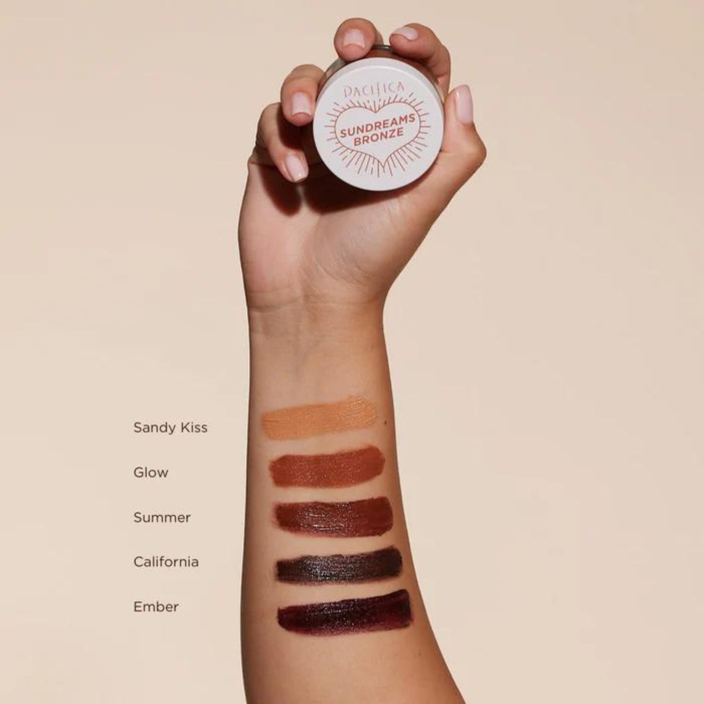 Pacifica Face Bronzer - Sun Dreams Matte Bronzing Cream Highlighter, Hydrating & Buildable Contour with Floral Extracts, Talc-Free, Vegan