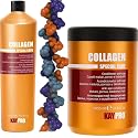 KAYPRO Collagen Special Care Shampoo & Mask 1000ml Set - Italian (Anti-Aging Hair Care Set with Collagen for Protein Balance, Hydration & Hair