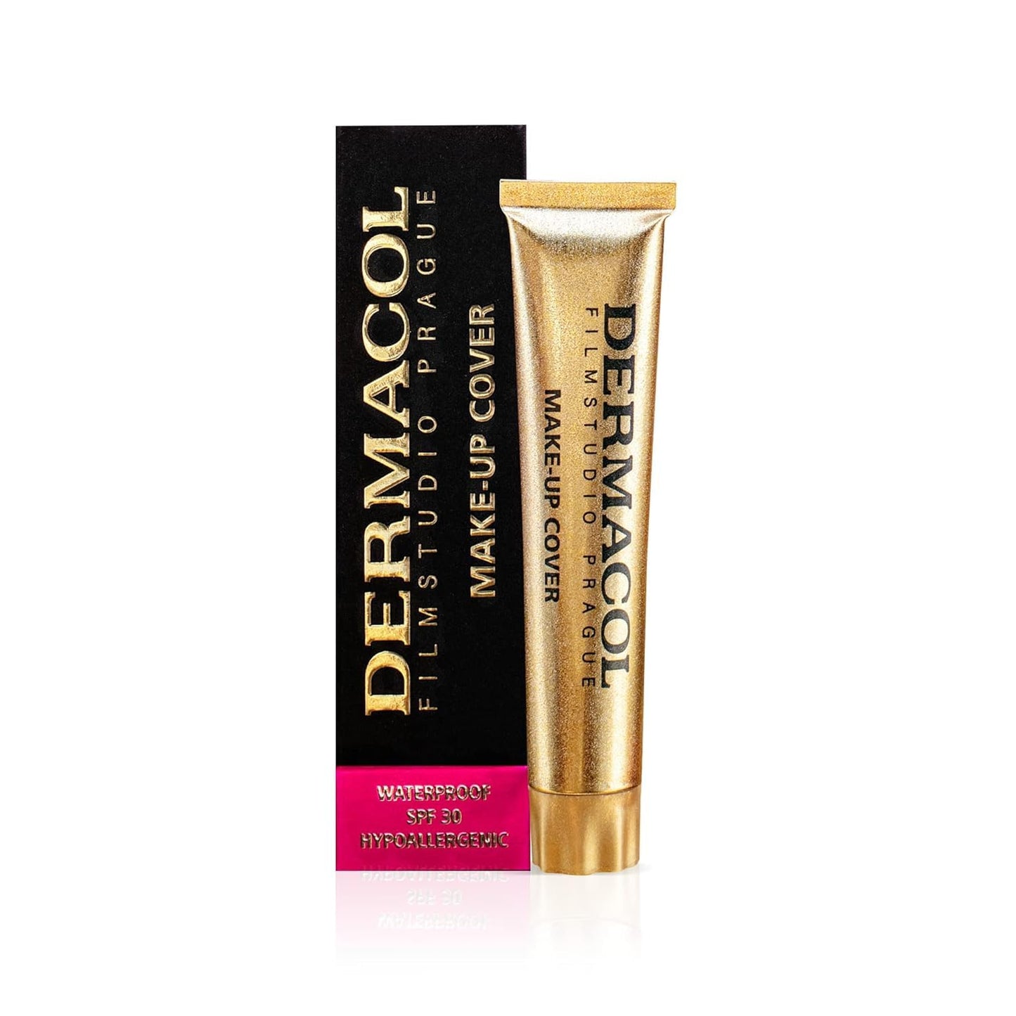 Dermacol - Full Coverage Matte Foundation with SPF 30, Waterproof Foundation for Oily Skin, Acne, & Under Eye Bags, Long-Lasting Makeup, 30g - Shade
