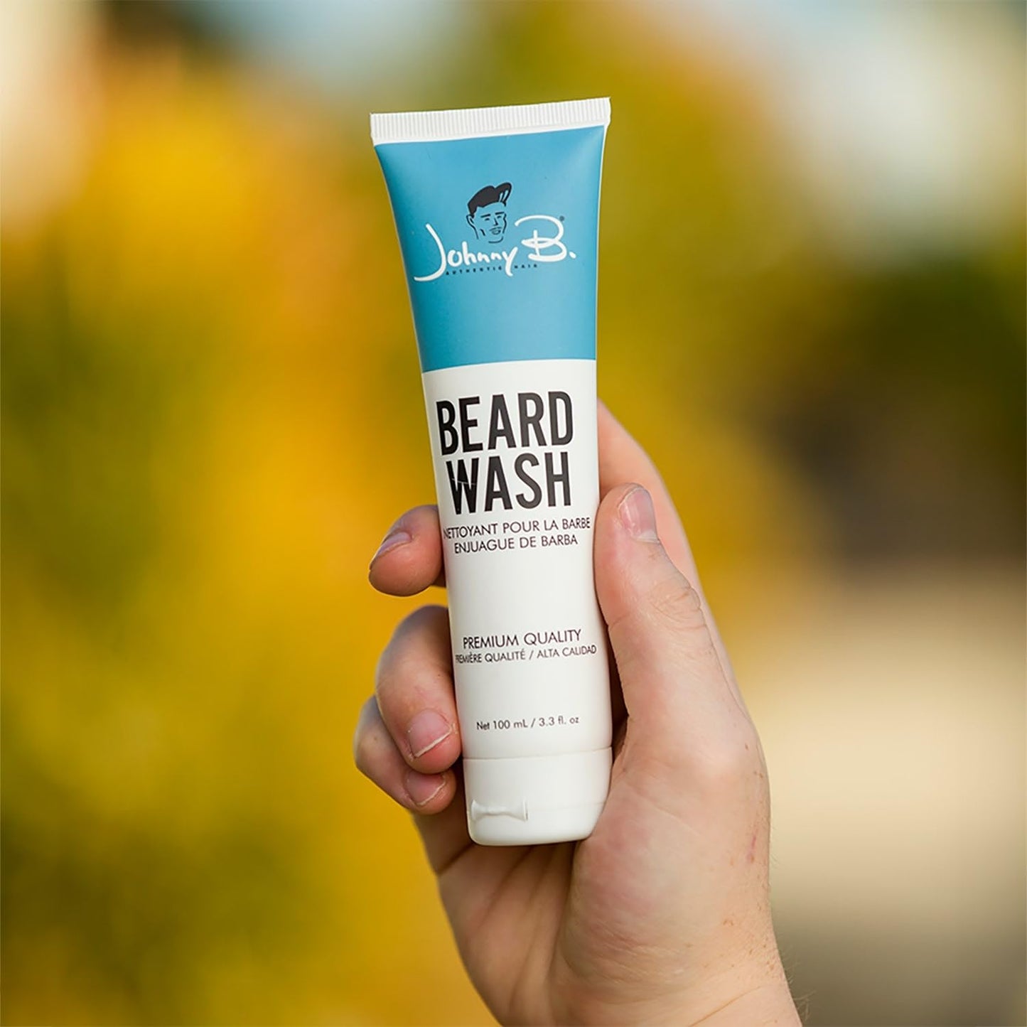 JOHNNY B. Refreshing Beard Wash, Softens and Soothes Facial Hair 3.3 oz.