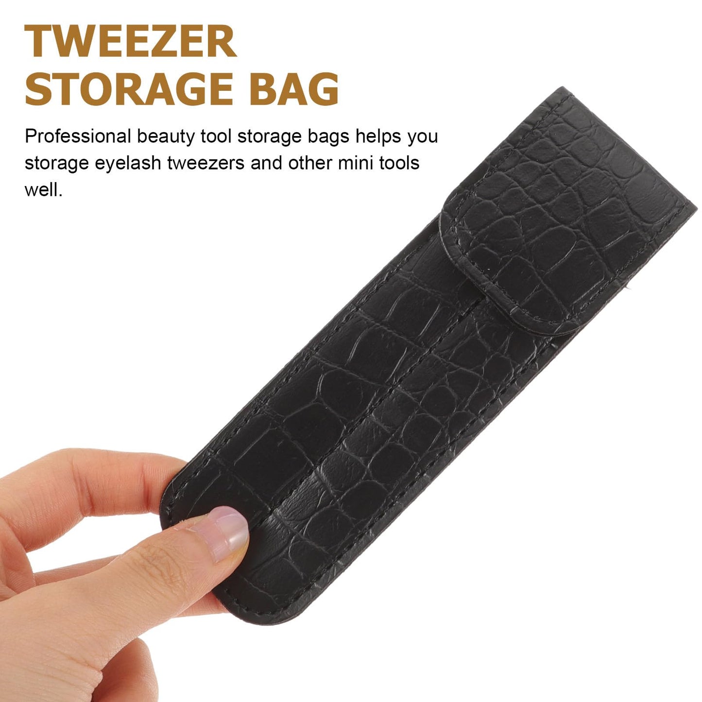 Angoily Magnetic Tool Tweezer Holder Lash Tweezer Lashes Para Uñas Nail Art Tools Lash Makeup Organizer Bag Case Empty Nest Clip Plush Make up Beauty and Personal Care Angoily