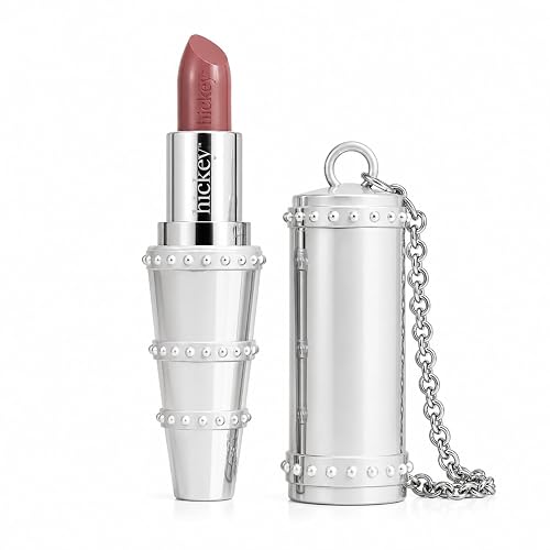 Hickey Refillable Pendant Lipstick, Make Out[Sheer Mauve Nude] - Wearable Satin Lip Color on a Chain, Refillable Clean Beauty, Full Lipstick Included