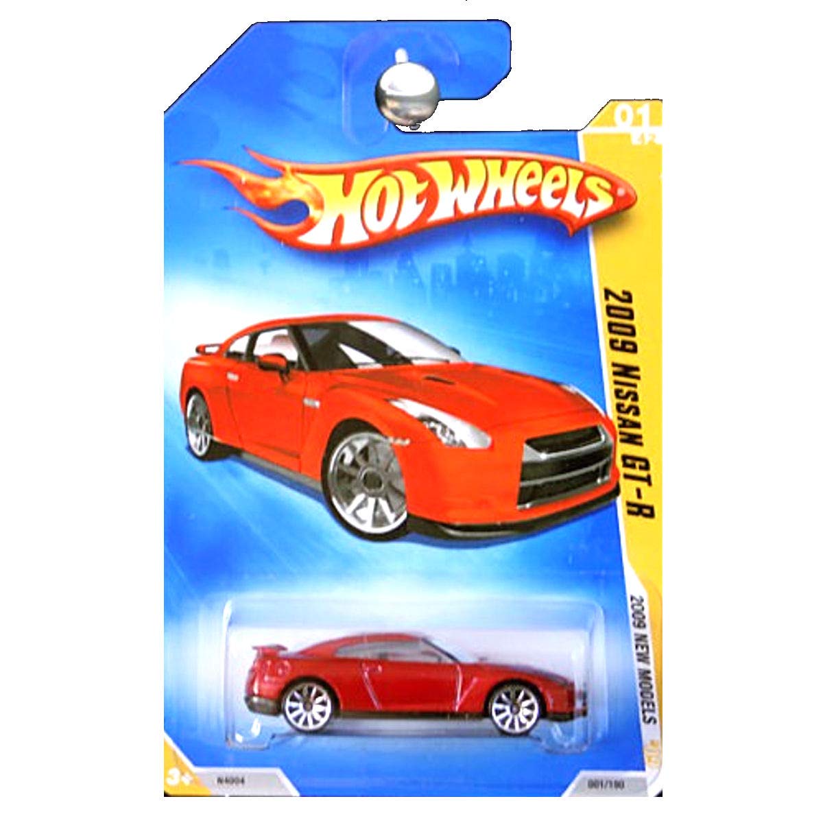 Hot Wheels 2009 New Models Red 2009 Nissan GT-R 1:64 Scale