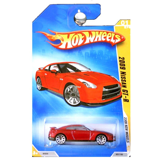 Hot Wheels 2009 New Models Red 2009 Nissan GT-R 1:64 Scale