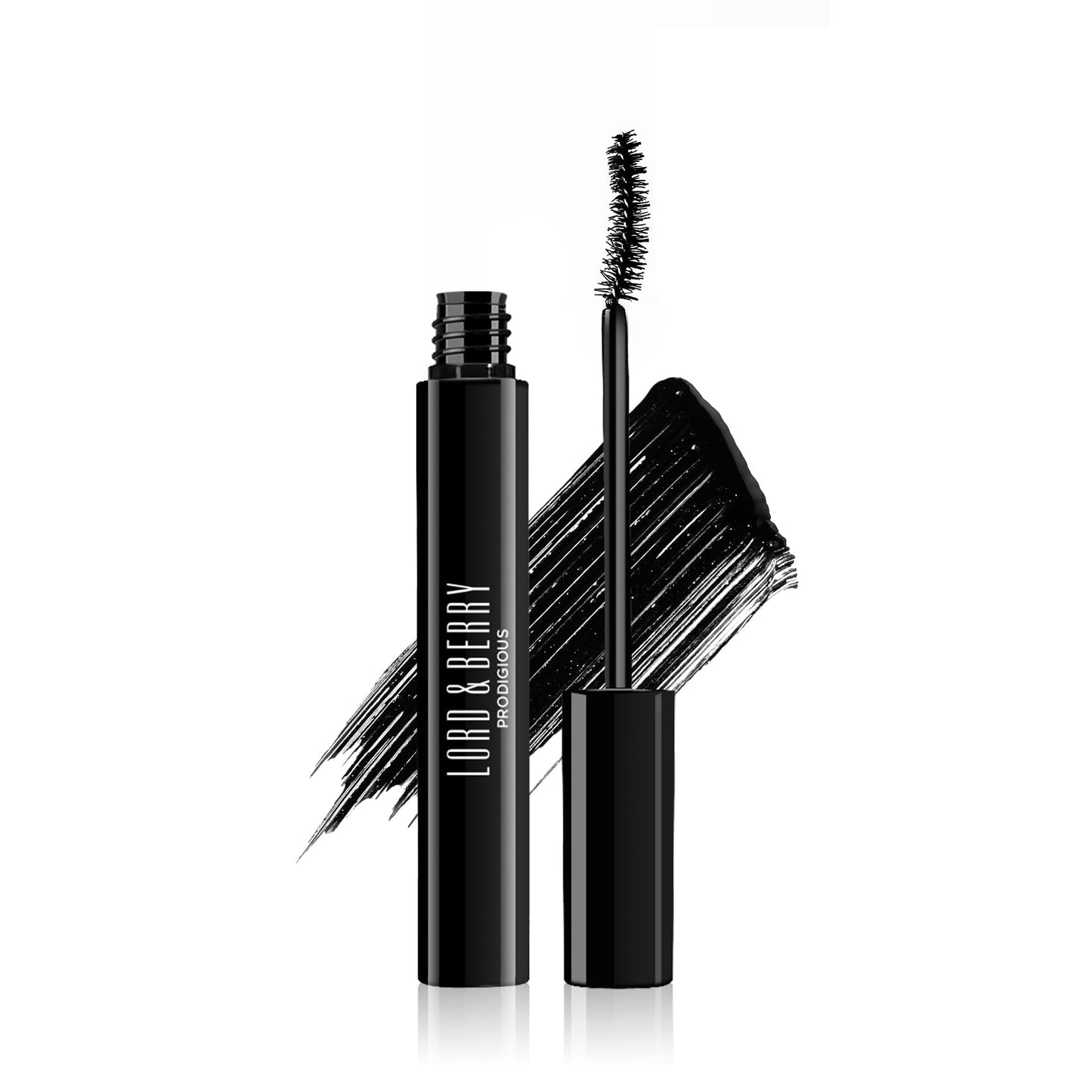 Lord & Berry Prodigious Mascara- Curling &Volumizing, Smudge-Free, Nourishing with Diamond Powder, False Lash Effect, 0.33 fl oz