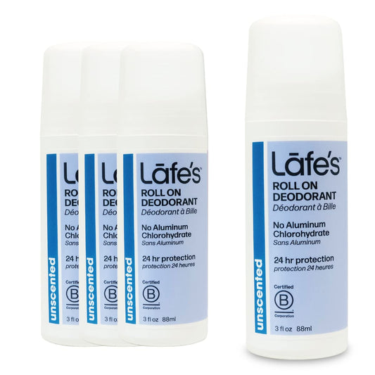Lafe's Natural Deodorant - 3oz Roll-On Aluminum Free Natural Deodorant for Men & Women - Paraben Free & Baking Soda Free with 24-Hour Protection Beauty and Personal Care Lafe's