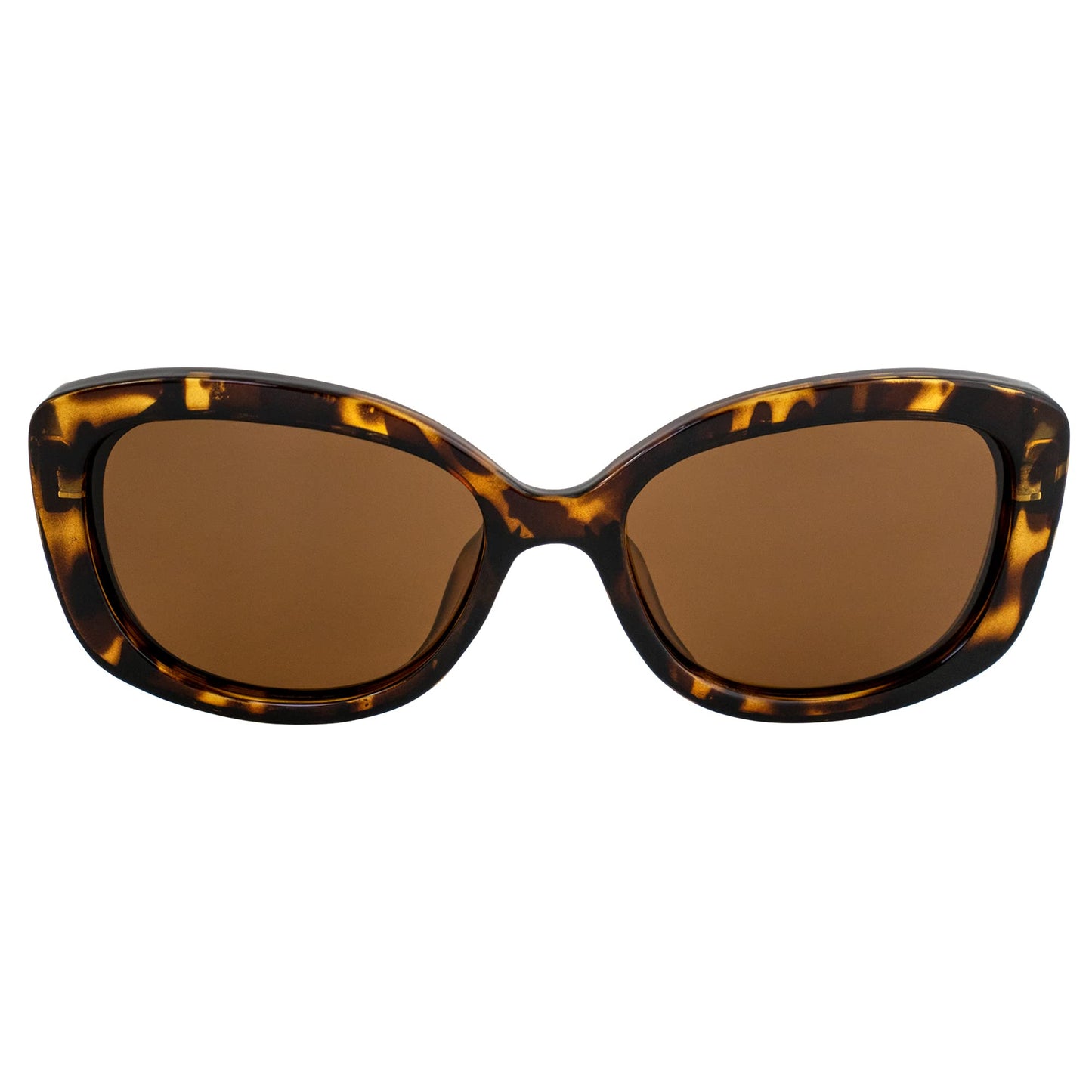 Islander Eyes Dominica Polarized Sunglasses for Women Light Tortoise Frame w/Brown Lens