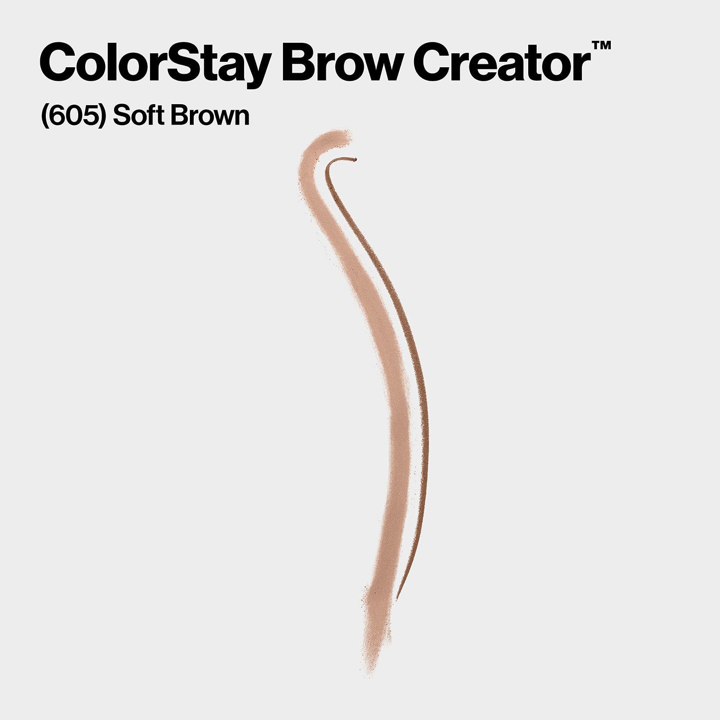Revlon ColorStay Brow Creator, 2-in-1 Precise Eyebrow Pencil & Powder with Spoolie Brush, Waterproof & Long Lasting, 605 Soft Brown, 0.003 oz