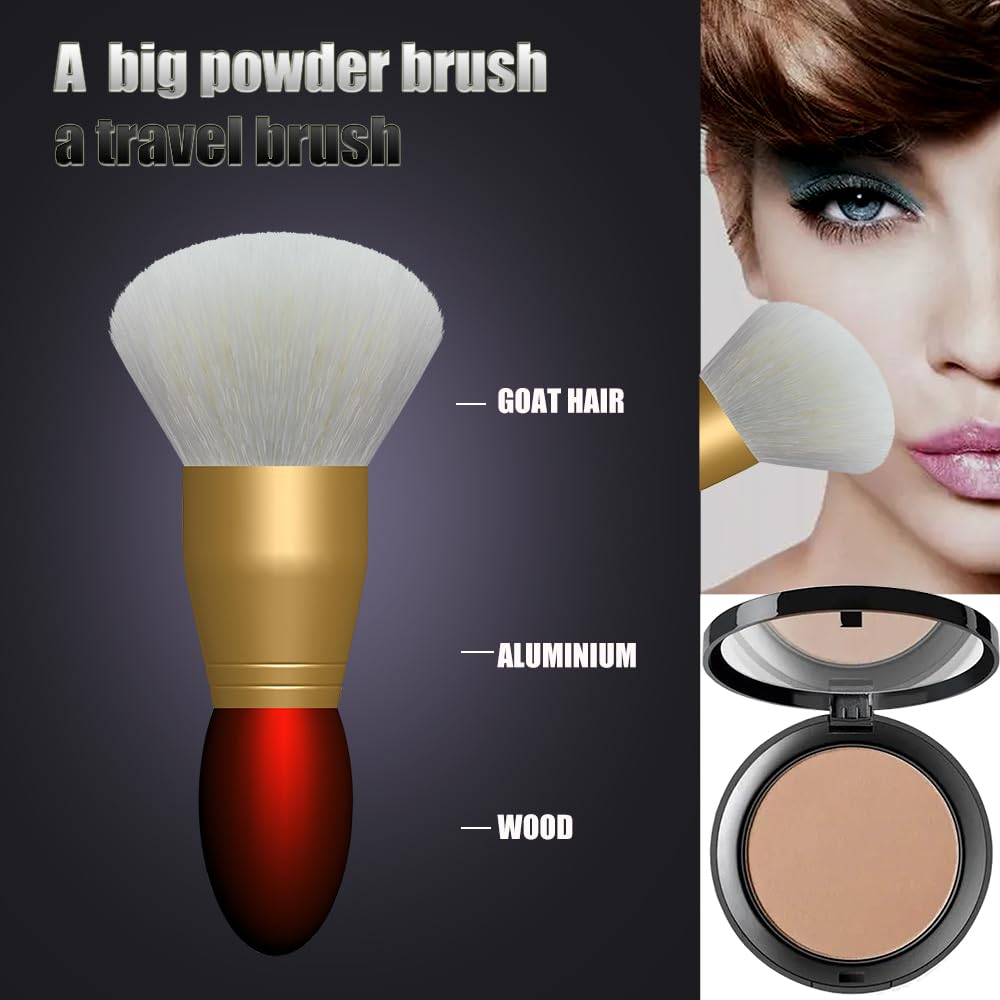 11pcs travel makeup brush sets top10 makeup brush Horse hair eyeshadow brushes,animals hair brushes like white goat hair blusher brush.snythetic