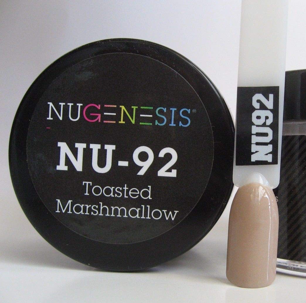 NuGenesis Nail Dipping Powder Color 1.5oz/43g Jar - (NU92 TOASTED MARSHMALLOW) Beauty & Personal Care Nugenesis