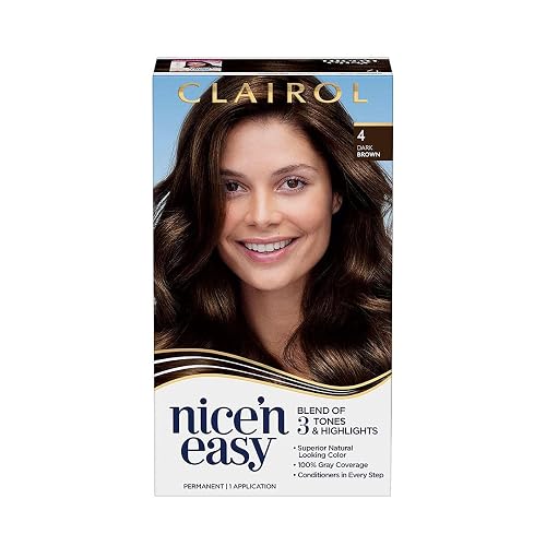 Clairol Nice 'n Easy Permanent Color,[4] Dark Brown, 1 Count