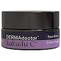 DERMAdoctor Vitamin C Face Cream for Aging Skin | Vitamin C Moisturizer for Face, Daily Facial Moisturizer Wrinkle Cream Targeting Fine Lines