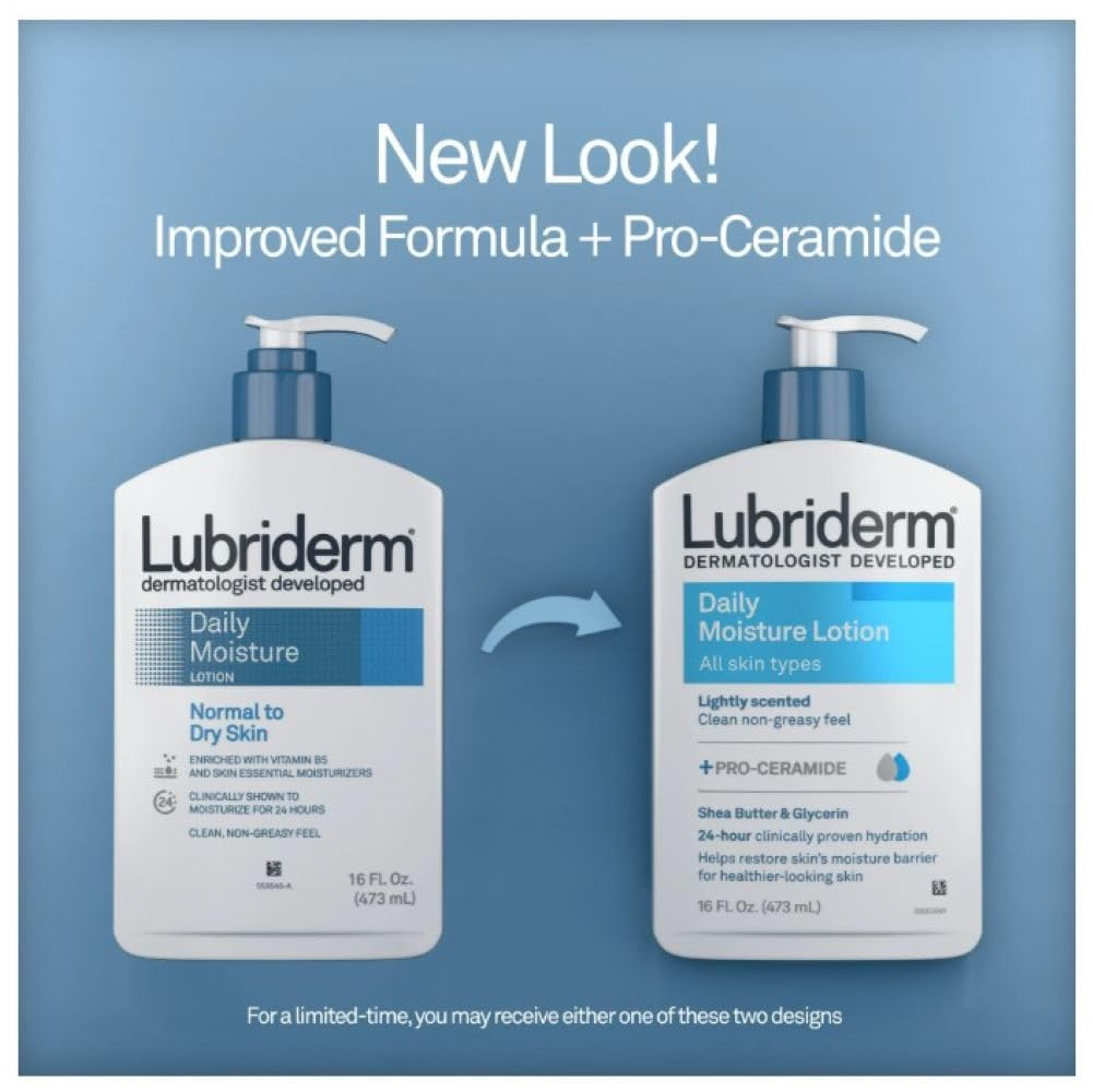 Lubriderm Daily Moisture Lotion 16 fl oz (Pack of 10)