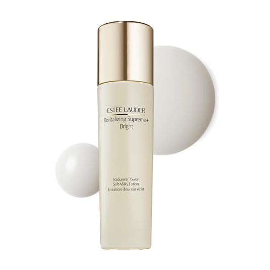 Estée Lauder Revitalizing Supreme+ Bright Radiance Power Soft Milky Lotion Moisturizer with Vitamin C | Targets Dark Spots & Dullness, 3.4 Fl Oz