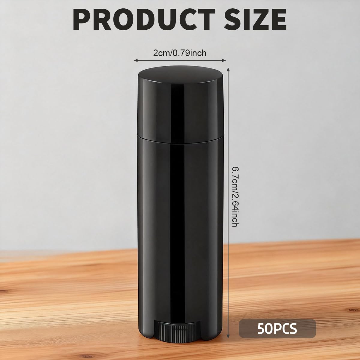 erioctry 4.5g 0.15oz Empty Refillable Plastic DIY Lipstick Lip Balm Lip Gloss Tubes Holder Containers Oval Deodorant Crayon Tube Pipe Bottle Case