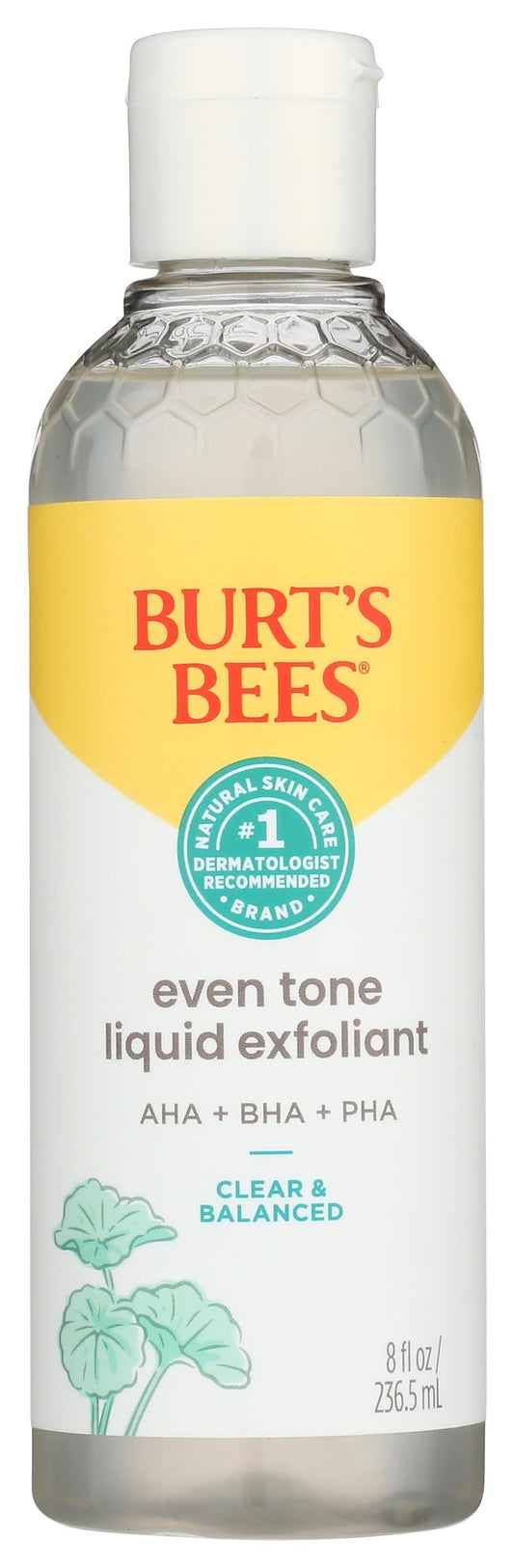 Burts Bees, Liquid Exfoliant Clear and Balanced Even Tone, 8 Fl Oz