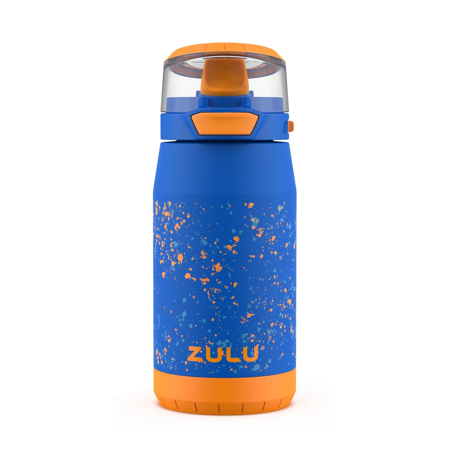 ZULU Kids Flex 12oz Stainless Steel Insulated Water Bottle, Toddler Cup with Silicone Spout, Leak-Proof Locking Flip Lid and Carry Loop for School…