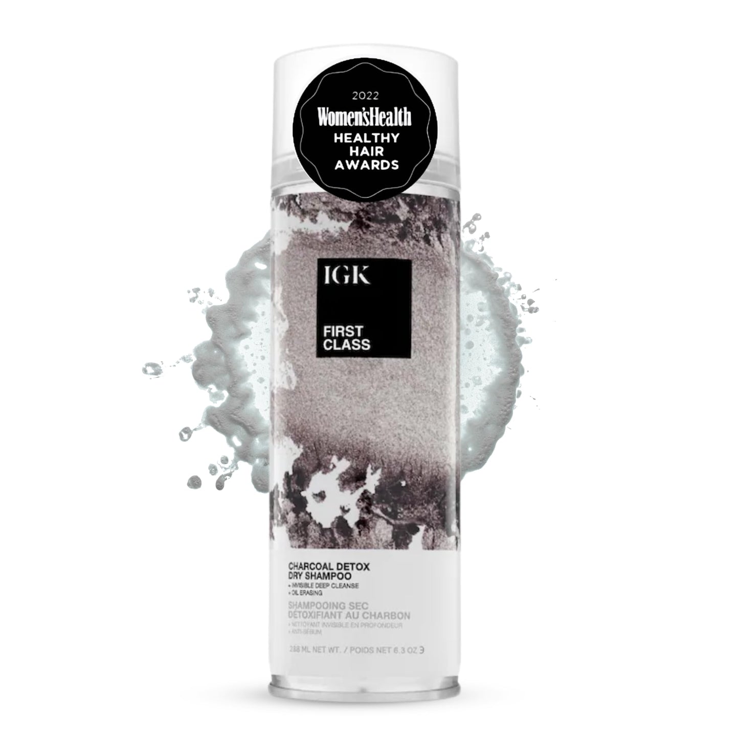 IGK First Class Charcoal Detox Dry Shampoo, Volumizing Spray for Oily Hair, Absorbs Oil + Odor, Invisible Finish with No White Residue on All Hair Beauty and Personal Care IGK Default Title