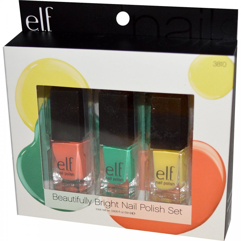 e.l.f. 3 Piece Nail Polish Set, Beautifully Bright