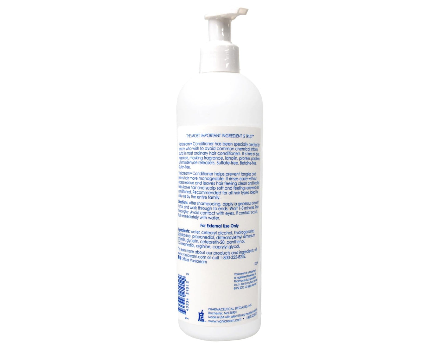 Vanicream Conditioner for Sensitive Skin, Free of Dyes, Fragrance, Lanolin, Parabens and Formaldehyde Releasers, Dermatologist Tested, 12 fl oz (Pack