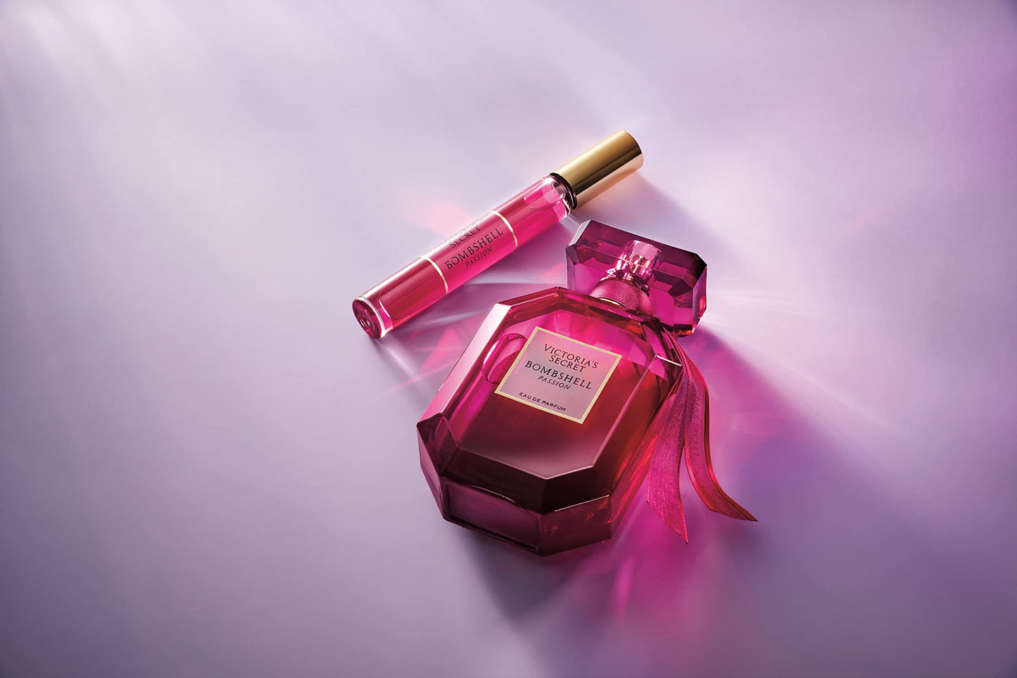 Victoria's Secret Bombshell Passion Eau de Parfum Rollerball, Notes of Sparkling Cassis, Queen Peony & Fuchsia Rose, Travel Size Mini Perfumes for