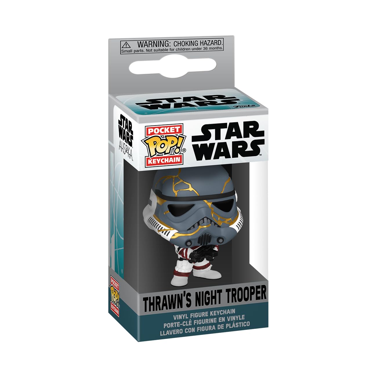 Funko POP! Keychain: Star Wars Ahsoka - Thrawn’s Night Trooper Novelty Keyring - Collectable Mini Figure - Stocking Filler - Gift Idea - Official…