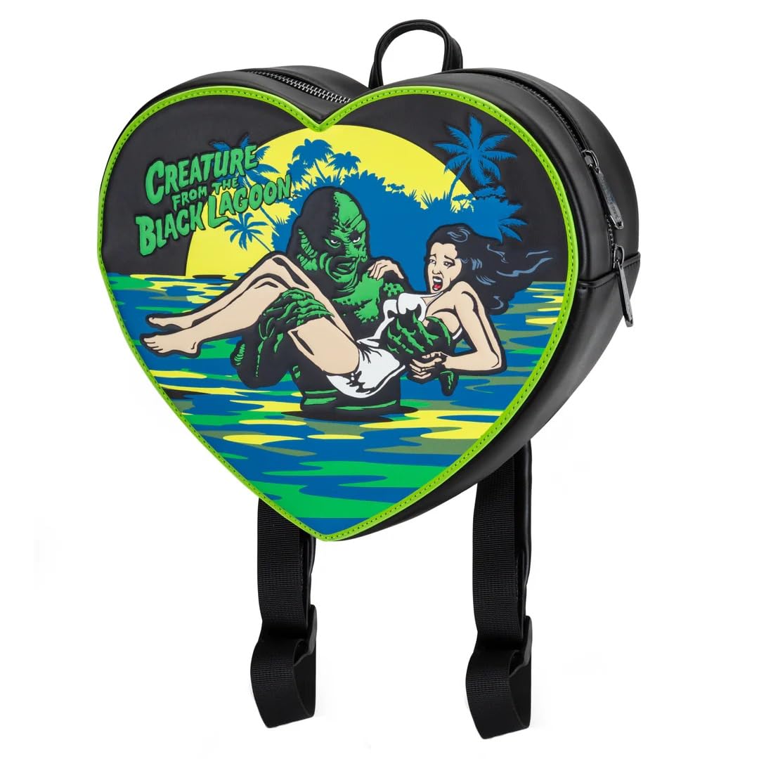 Rock Rebel Creature Damsel Heart Shaped Backpack