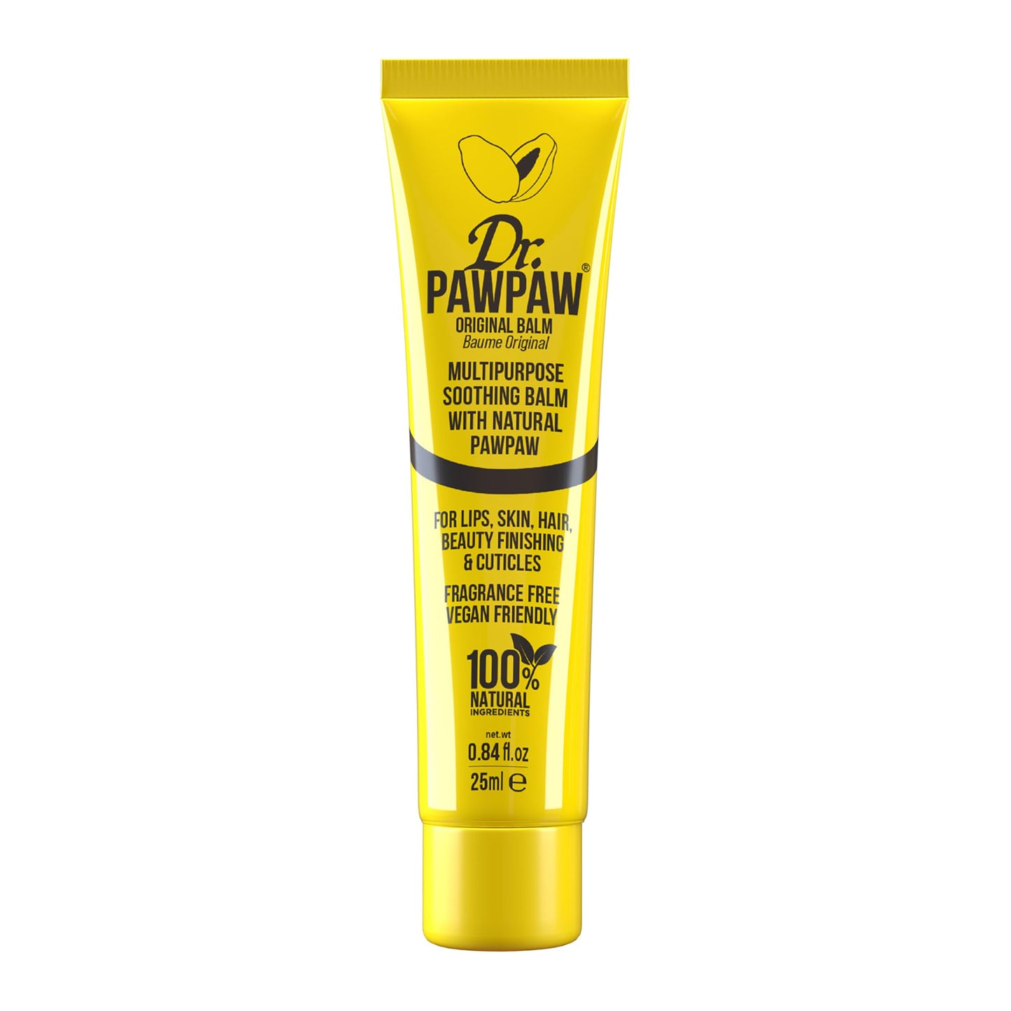 Dr. PawPaw Multipurpose Original Balm - Hydrating Lip Balm with Pawpaw, Aloe Vera and Olive Oil - Lip Moisturizer for Lips, Skin and Hair - 0.84 oz