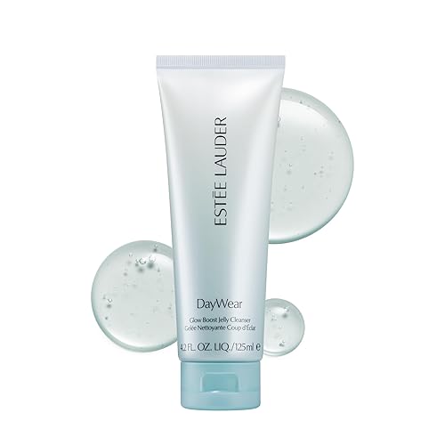 Estée Lauder DayWear Glow Boost Jelly Cleanser | Pore Minimizing Gel Face Wash with Algae Extract, Cucumber, Caffeine, 4.2 Fl Oz