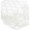 Rolling Sands USA Made 24 Ounce Sports Water Bottles - 100 Pack BPA-Free Blank Plastic Bottles for Group Use, Fitness Classes & Events - Translucent