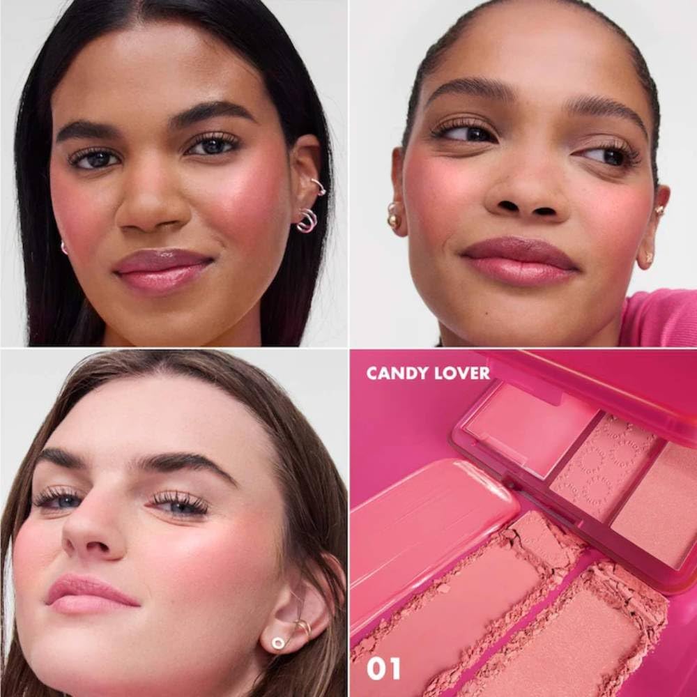 SEPHORA COLLECTION Blush Cream & Powder Palette - 01 Candy Lover - (Fresh Pink Blush Palette)