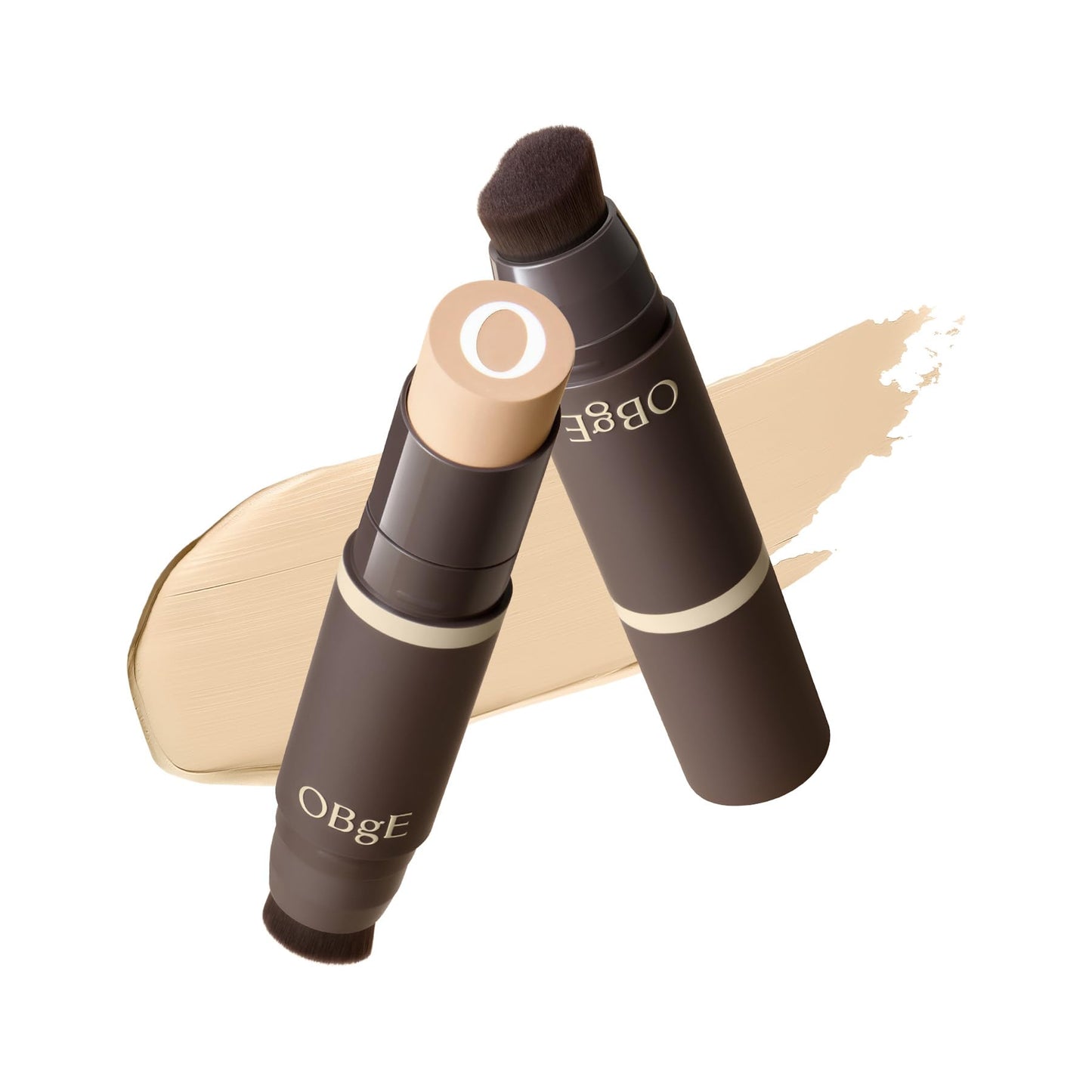 OBgE Seamless Full Coverage Foundation Stick with Brush 0.49oz, #1 Ivory Beauty and Personal Care OBgE Default Title