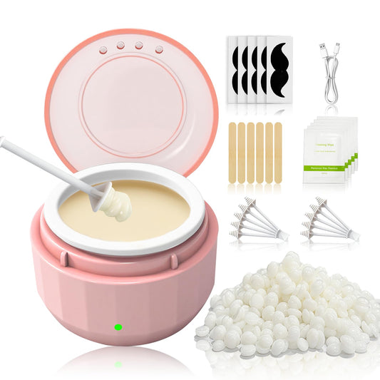 Mini Nose Hair Waxing Kit for Women & Men, Portable USB-C Nose Wax Kit with 50g Beads and 10 Sticks, Multi-functional Wax Melt Warmer with Silicone Beauty and Personal Care Wokyo