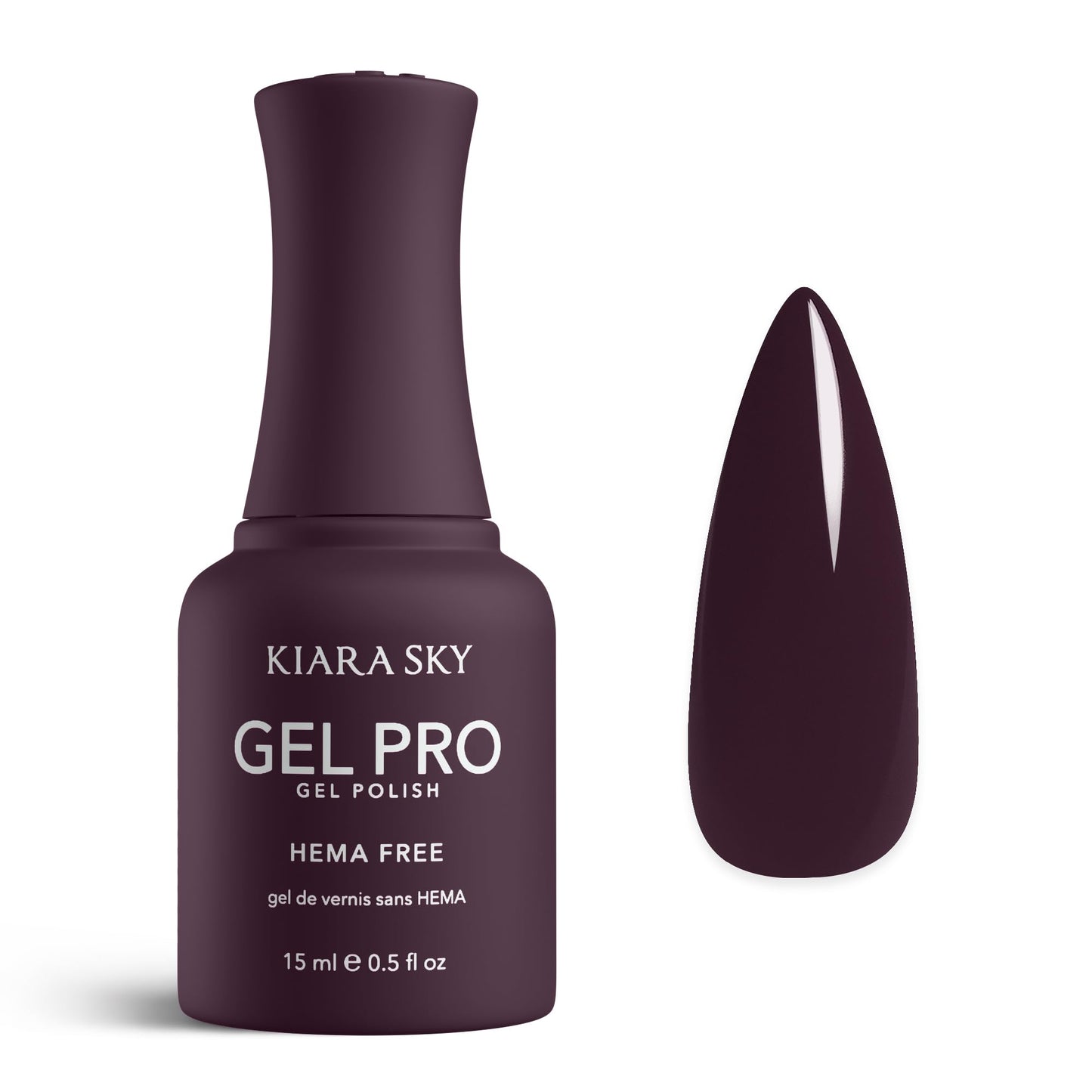 KIARA SKY Gel Pro HEMA-Free Gel Nail Polish | Full Coverage, 28+ Day Wear, Self-Leveling, UV/LED Soak-Off, 0.5 fl oz | Vamp It Up #136 Beauty & Personal Care KIARA SKY
