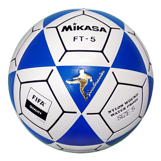 Mikasa FT5A-B-BK Goal Master Soccer Ball, Blue/White, Size 5