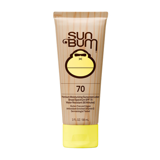 Sun Bum Original SPF 70 Sunscreen Body Lotion - Broad Spectrum Moisturizing Sunscreen with Vitamin E - Hawaii 104 Act Compliant (Made without