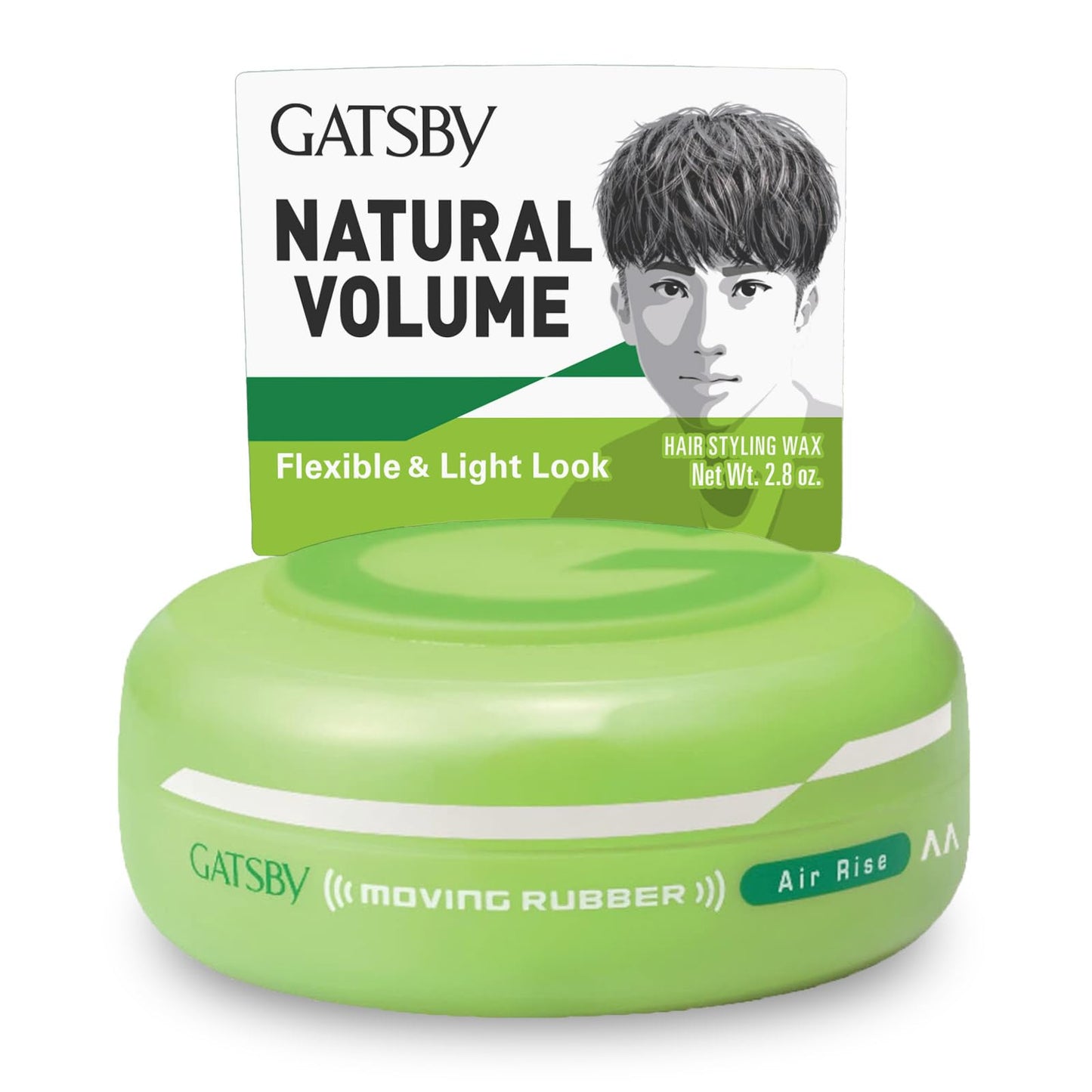 GATSBY Moving Rubber Air Rise Hair Wax - Ultimate Volume & Texture, 80g/2.8oz by mandom