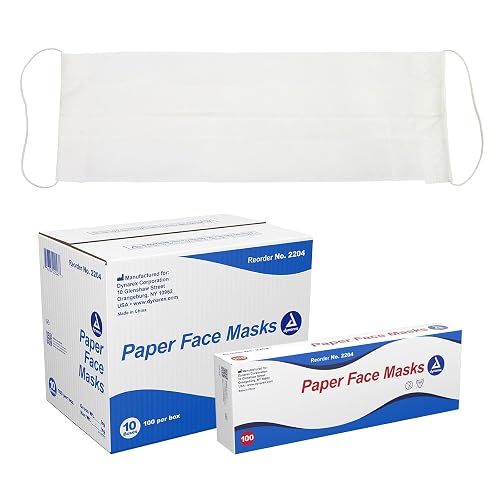 Dynarex Face Mask Paper, 10-Count (Pack of 2)