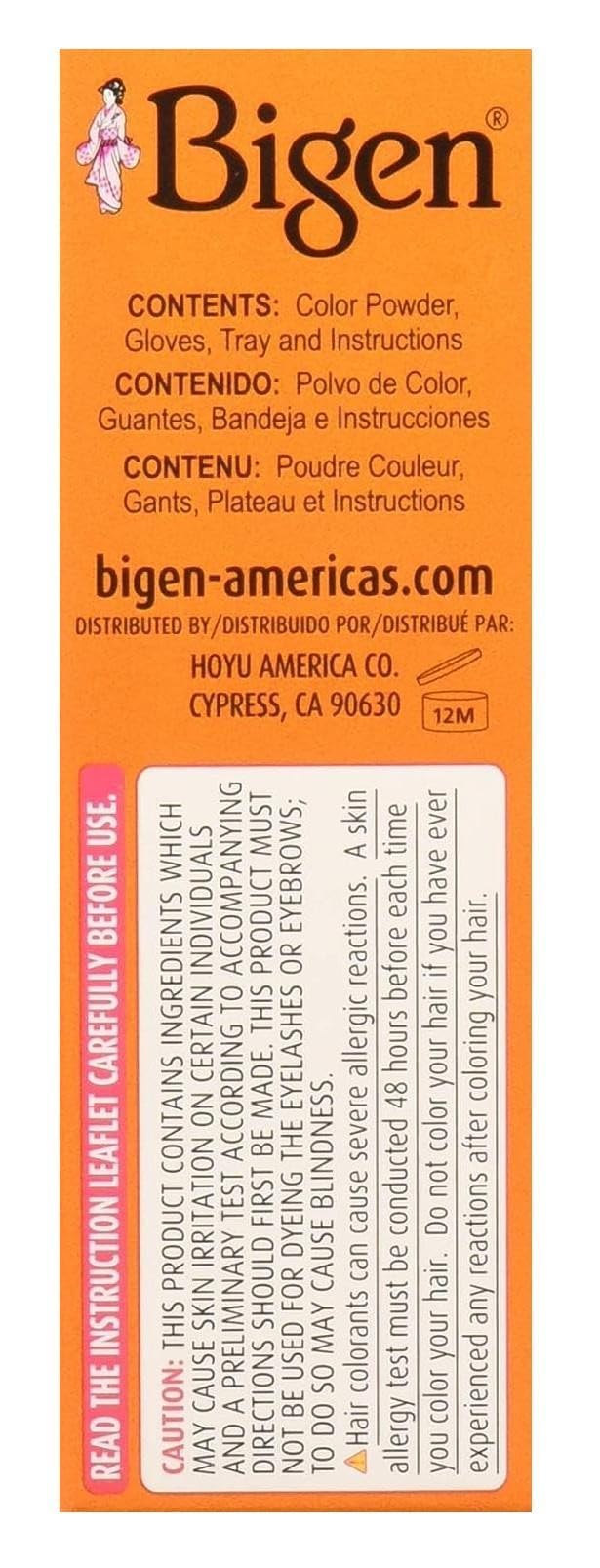 Bigen Powder Hair Color #46 Light Chestnut 0.21 Ounce (Pack of 3)