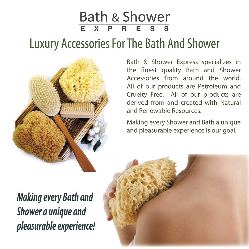 Natural Sea Wool Sponge Bath & Shower Express 4-5" (Small) Authentic Renewable Resource for Women & Men Esponja for Exfoliating and Washing Body