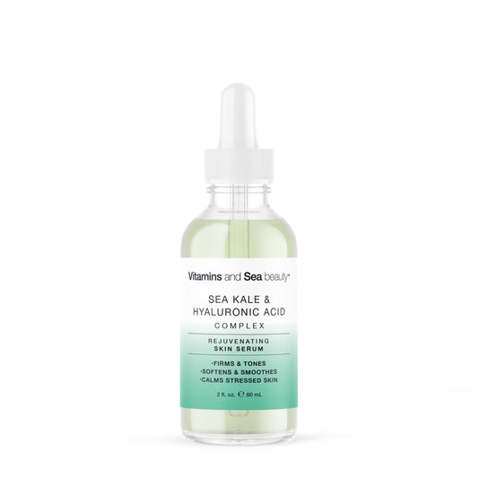 Rejuvenating Skin Serum with Sea Kale & Hyaluronic Acid - Hydrating & Calming Complex for Smooth, Radiant Skin - 2 fl oz
