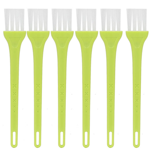 Electric Shaver Cleaning Brush 6PCS PP Material Nylon Thick Bristles Durable Ergonomic Handle Hanging Hole Design Shaver Cleaning Brush for Small Beauty and Personal Care Gucagle