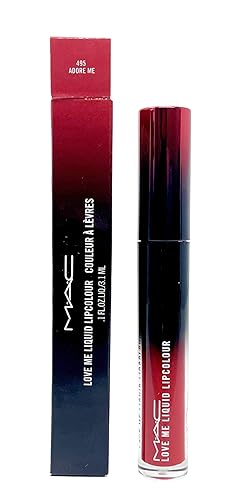 MAC Cosmetics Love Me Liquid Lipcolour - 495 Adore Me (Midtone Blue Red) .1 Fl OZ / 3.1 mL