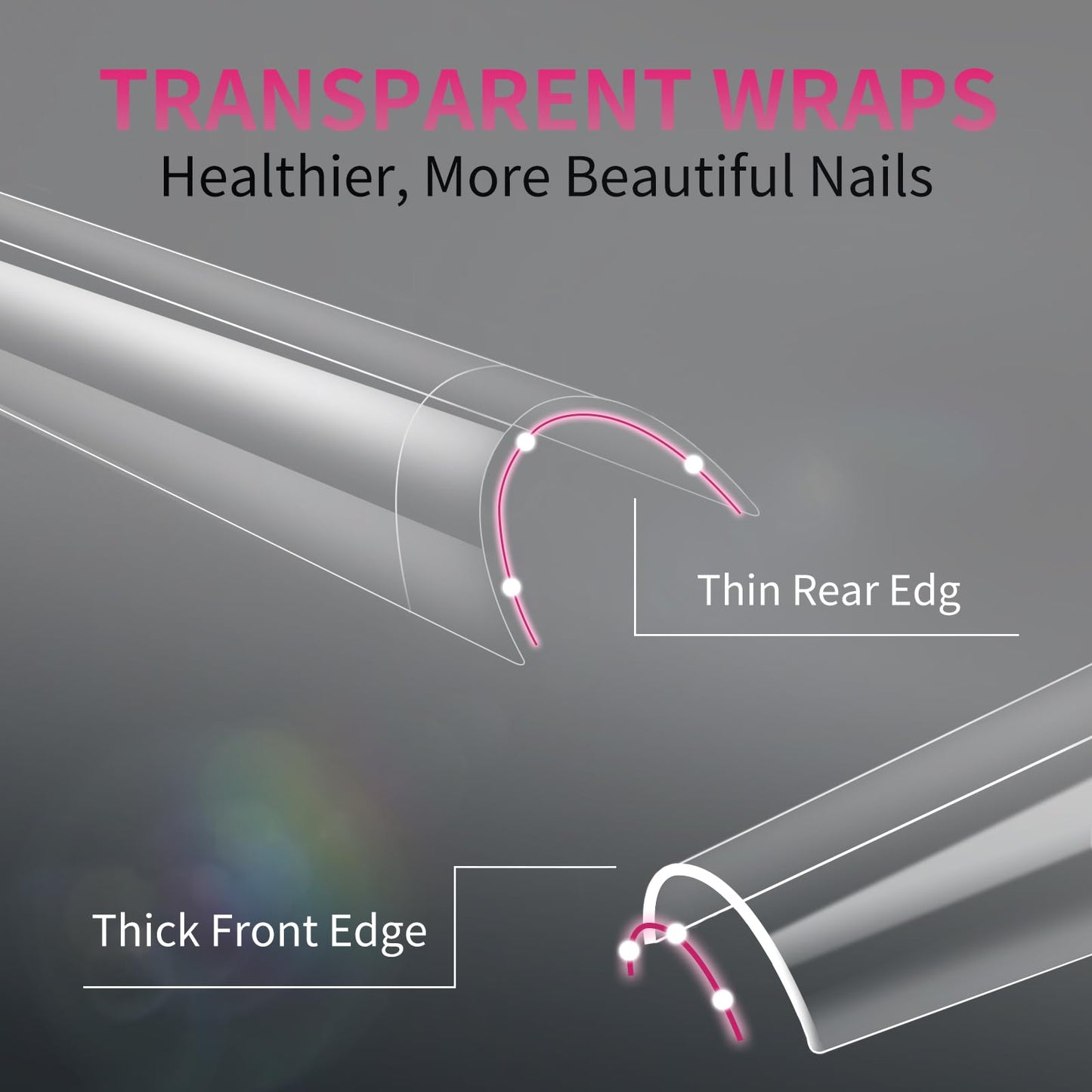 krofaue Half Cover Coffin Nail Tips - Acrylic Nail Tips Beauty and Personal Care krofaue