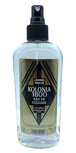Crusellas Legitima Agua de Kolonia 1800 Natural Pump Spray Cologne 8 Fl. Oz. Beauty & Personal Care Crusellas